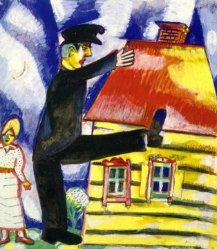  con - Marching contemporary Marc Chagall